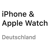 Apple Watch und iPhone Deutschland